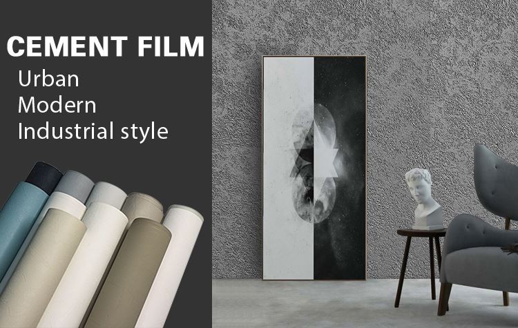 Cement Texture PVC Film RollWholesale
